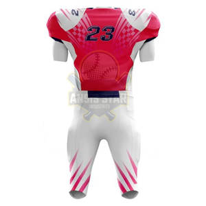 Conjuntos de uniformes de fútbol americano de alta calidad Transpirable Tallas grandes 100% Poliéster Precio competitivo con etiqueta privada - Product Image 2