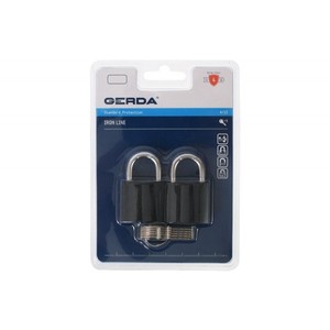 Juego de 2 Candados de Hierro Fundido IRON LINE KZZS S40 (PAQUETE BLISTER) - Product Image 1