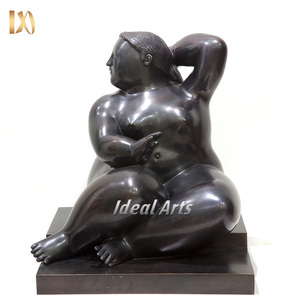 Ideal Arts Grand jardin extérieur en bronze fernando <span class=keywords><strong>botero</strong></span> grosse dame sculptures reproductions - Product Image 6