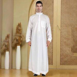 2021 moyen-orient saoudien arabe à manches longues hommes thobes meilleure vente vêtements islamiques hommes Thobe musulman avec la meilleure qualité - Product Image 1