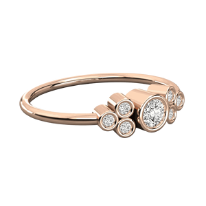 Anillo de Bodas con Diamantes Redondos - Product Image 5