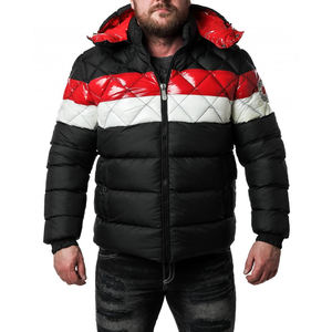 Chaquetas de Invierno Acolchadas para Hombre, de Nailon/Poliéster, Impermeables, Reversibles, Bordadas, Colores Personalizados, Estilo Urbano, con Capucha - Product Image 4