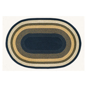 Tapis tressé écologique durable Tapis en jute épais en couleur jute Tapis tressé ovale pour salle à manger, cuisine ou couloir - Product Image 1