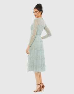 Vestido de noche acampanado con flores de satén, vestido de novia, fiesta Formal, graduación, cintura Natural, transpirable, antiestático - Product Image 2