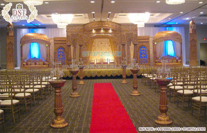 South Indian Marriage Manavarai Mandapam Tamil Wedding Ceremony <b>Decor</b> Vidhi Mandap Rustic Theme Wedding Manavarai Mandap <b>Decor</b> - Product Image 2