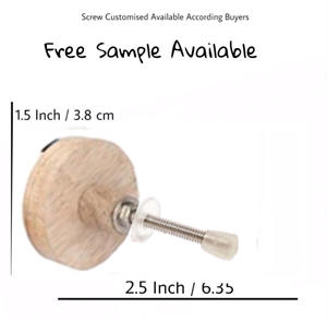 Boutons en bois de résine multicolores et poignée de traction pour la cuisine, la chambre et la salle de bain. - Product Image 3