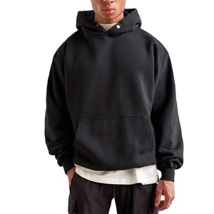 Sudadera con capucha extragrande personalizada para hombre, 100% algodón, de moda y más vendida, con hombros caídos. - Product Image 1
