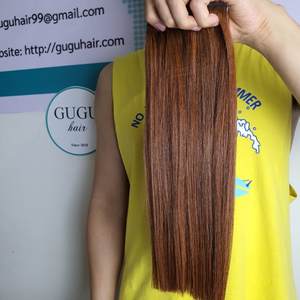 Extensiones de cabello humano virgen al por mayor con cierre 2x6 Cabello alineado con cutícula de color marrón crudo - Product Image 3