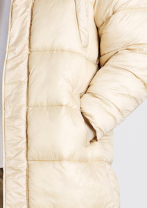 Veste matelassée longue pour homme de haute qualité 2023, grille, boucle en corne, col montant chaud, coupe-vent, poche zippée en toile, veste matelassée avant - Product Image 2