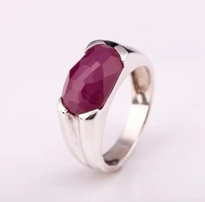 แหวนเงินสเตอร์ลิง925งดงามประดับพลอยสีรุ้งและพลอยบุษราคัมสีขาวปรับขนาดได้เครื่องประดับชุบทอง - Product Image 1