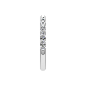 2025 à la mode classique minimaliste demi-éternité bague en diamant 14K or mince empilable bande mariage bijoux fins pour les femmes usine - Product Image 2