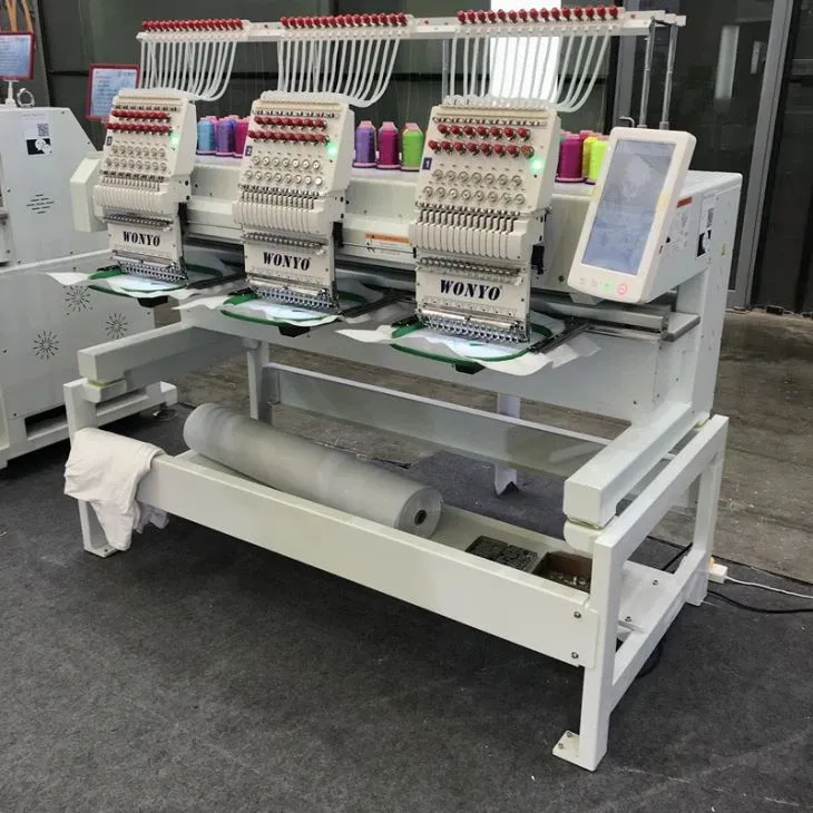 Fast Delivery Three-Head Commercial Embroidery Machine