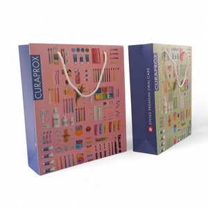 Custom Logo Eurotote <b>Biodegradable</b> Handmade <b>Paper</b> Shopping Bag Rope Handle Premium Offset Printed Recyclable Luxury Carrier Bag - Product Image 5