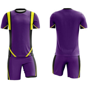 Vêtements de sport 100% polyester respirant conception de sublimation personnalisée maillot de football à manches courtes uniformes de football pour hommes - Product Image 1