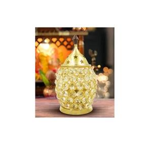 New design crystal akhand diya made of indian <b>brass</b> <b>oil</b> <b>lamp</b> for table top decoration akhand diya from Indian wholesaler - Product Image 3