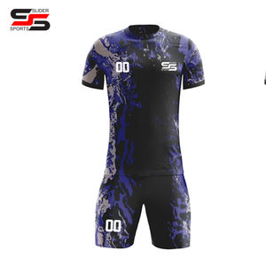 100% conjunto de poliéster uniformes de fútbol sublimados de Sialkot Pakistán uniforme de fútbol chándal de fútbol ropa de fútbol - Product Image 5