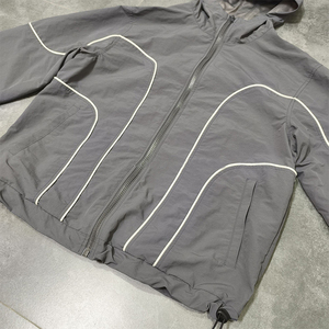 Custom High Quality Winter Casual Solid Outdoor Sets Polyester Cotton Fleece Windbreaker Tracksuit Zip Jacket Hooded <b>Pants</b> - Product Image 2