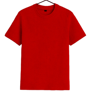 Camiseta de Hombre de Manga Corta con Cuello Redondo, de Color Sólido, con Logotipo Personalizado, de Spandex/Poliéster, Impresión por Serigrafía, Secado Rápido - Product Image 2