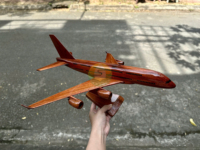 Modelo de Madera del Airbus A380, Réplica a Escala Real de Fábrica Vietnamita/Modelo de Avión de Caoba A380 Hecho a Mano en Vietnam