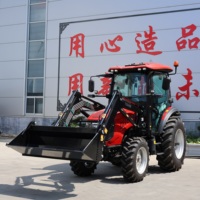 Tracteur agricole multifonction 75HP Euro5 4 roues motrices avec chargeur frontal et climatisation