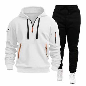 OEM Wholesale Custom Design 100% Cotton Tracksuit Good High Quality Men Training &Jogging Wear Two Piece Set Tracksuits for <b>Sale</b> - Product Image 1