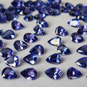 Corte de pera de tanzanita natural 3x5mm facetado-Corte de pera de tanzanita suelta Calidad superior - Product Image 1