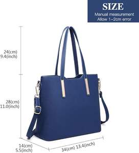 3 packs de sacs pour femmes Grand sac à main Tote Bag Office School Shopping Travel Elegant PU Leather Direct Factory Price By MEHAK IMPEX - Product Image 2