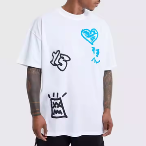 T-shirt pour homme de qualité supérieure, col rond, imprimé, 100% coton, coupe classique, séchage rapide, écologique, 180g, décontracté - Product Image 2