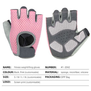 Guantes Deportivos Transpirables para Entrenamiento Físico, Levantamiento de Pesas, Medios Dedos, con Soporte para Muñeca, para Hombres y Mujeres - Product Image 5