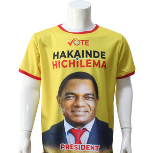 T-shirt promotionnel personnalisé pour la campagne électorale présidentielle africaine – Respirant, confortable, à manches courtes, décontracté, pour le vote - Product Image 4