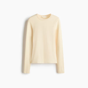 <b>WOMEN</b> Long Sleeve Jersey Shirt Smooth Elastic Material Regular Fit Casual Fashion Top for Everyday Use Trendy Apparel - Product Image 1