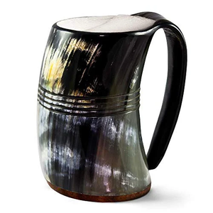 Mug en corne de buffle écologique, poli à la main, en corne de buffle naturelle, mugs à bière, prix abordable - Product Image 4