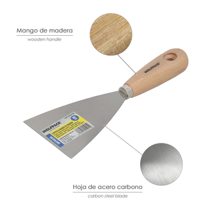 Spatola con Manico in Legno e Lama da 80mm. - Product Image 3