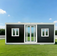Villa Familiale Portable Élégante de 20 Pieds à Trois Chambres, Préfabriquée avec Construction Isolée et Étanche pour une Vie de Vacances au Bord du Lac