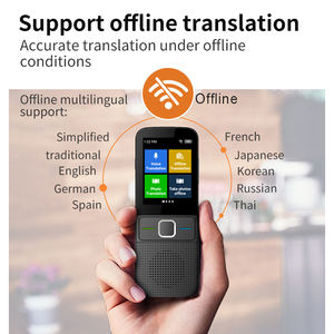 Dispositif de traduction intelligent hors ligne en temps réel, écran tactile TFT 2 pouces, système d'exploitation Android, connectivité BT, enregistrement IPS, accès Wi-Fi - Product Image 5