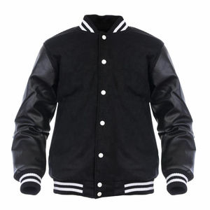 2025 venta al por mayor de alta calidad nueva llegada personalizada hombres chaqueta Letterman chaqueta universitaria béisbol cuero Varsity chaqueta para hombres - Product Image 1