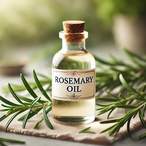 Huile essentielle de romarin pur biologique à 100% de marque privée pour la croissance des cheveux bouclés, aromathérapie, lissage, vente en gros en Inde - Product Image 1