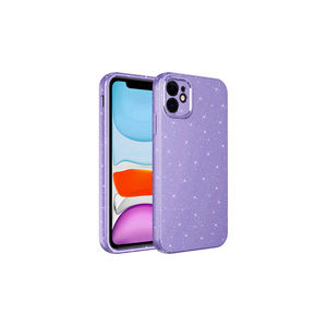 Coque de luxe NXXA Series Glitter pour iPhone 11, en PC antichoc et silicone, avec protection de l'appareil photo, modèle 14 Plus - Product Image 1