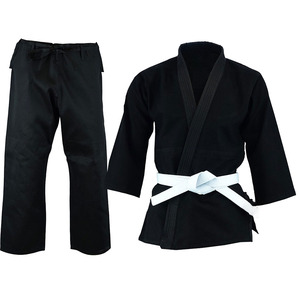 Nuevo Diseño de Uniforme de Karate de Artes Marciales, Uniforme de Karate de Alta Calidad, Duradero, Negro, BJJ Gi, Fabricante de Pakistán, Patrón Sólido - Product Image 1