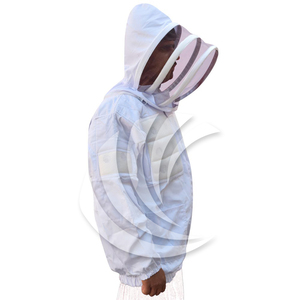 Chaqueta de Apicultura, Equipo de Protección Resistente a Picaduras con Malla de Algodón Transpirable y Velo para Ropa de Apicultor - Product Image 4