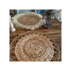 เสื่อผักตบชวาคุณภาพดีเชื่อถือได้สำหรับบริการจัดเลี้ยงโรงแรมและปรับปรุงที่จับได้ภายใต้ถาดเสิร์ฟอย่างปลอดภัย - Product Image 2