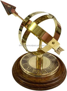 El mejor diseño de lujo antiguo astrolabio Esfera de latón armillary coleccionable náutico hogar decorativo artículo coleccionable - Product Image 2