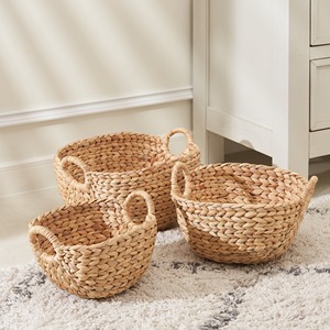 Panier de rangement pour vêtements en jacinthe d'eau fait main, fournisseur Vietnamien - Product Image 5