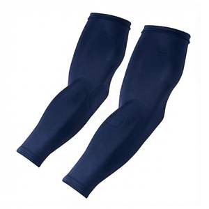 Manchons de bras élégants gris-noir dégradé, sans couture, en soie glacée, rafraîchissants, protection UV, pour le cyclisme, la randonnée et les sports de plein air - Product Image 2