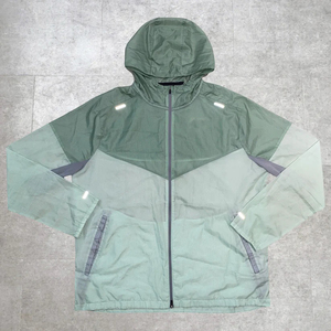 <b>Men's</b> <b>Lightweight</b> Canvas Windbreaker Waterproof <b>Rain</b> <b>Jacket</b> with Hood and Embroidery Decoration - Product Image 6