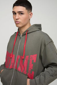 ชุดวอร์มผ้าหนาพิมพ์ลายผ้าฝ้าย100% โลโก้ตามสั่งสี500gsm - Product Image 5