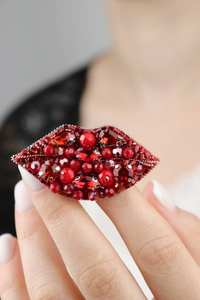 Broches con cuentas Broche de diseñador hecho a mano. Accesorios de alta calidad. Broche de diseño único. Baby shower, el mejor regalo. - Product Image 3