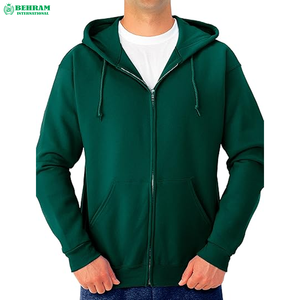 Sweat à capuche unisexe personnalisé avec fermeture éclair double sens, poches kangourou, coupe décontractée pour l'hiver, épaules tombantes, en molleton de coton French Terry, coupe classique - Product Image 4