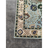 Premium Hand Knotted Wool Moroccan Abstract Eco-Friendly Anti-Slip Super Kazak Rectangle Rug Low Pile Cotton Backing Home