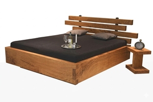 Modern Solid Teak Wood <b>Platform</b> <b>Bed</b> Frame Minimalist Low Profile Bedroom Furniture Custom Bedroom Set - Product Image 2